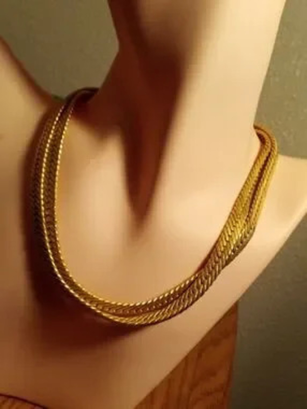 Gold-Tone Braided Chain Necklace - Women Jewelry